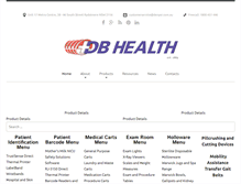 Tablet Screenshot of dbhealth.com.au